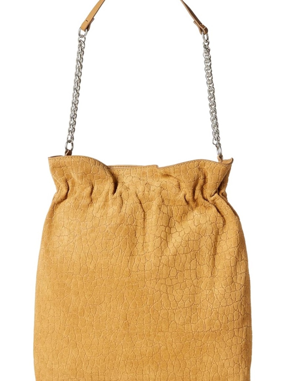 NWT Vince Camuto Cayra Leather Hobo Shoulder Bag Desert Tan Chain Strap